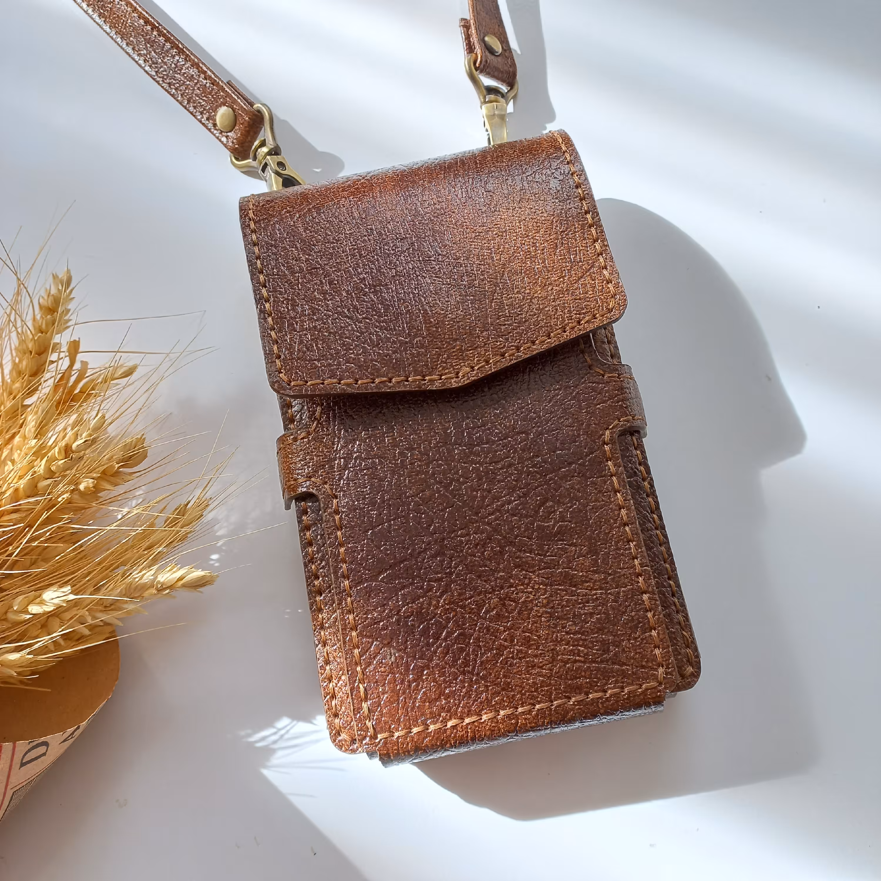 کیف موبایل چرم طبیعی