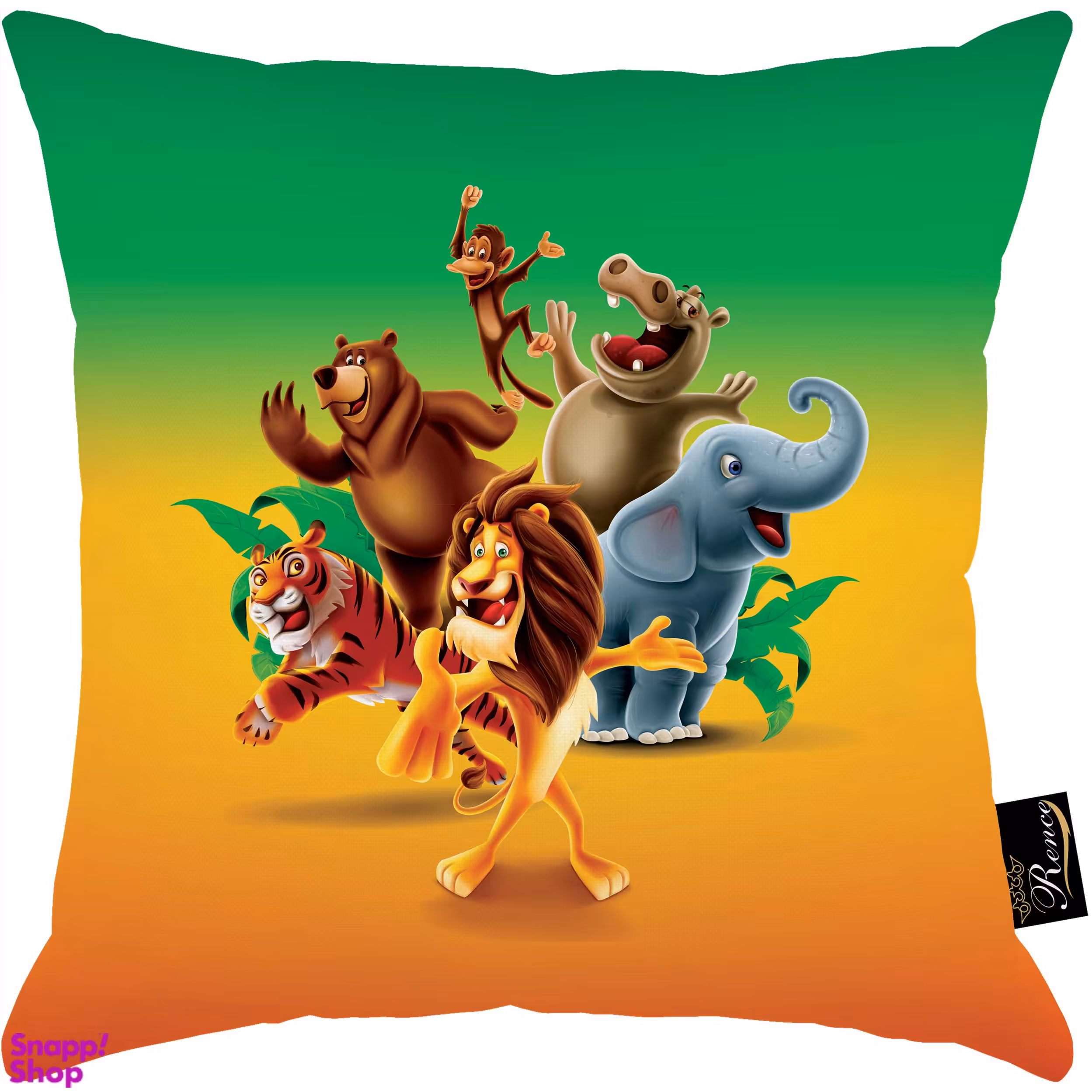 کوسن کودک مدل S1-10611 رنگ زرد لیمویی