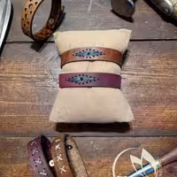 دستبندچرم طبیعی روگا چرم