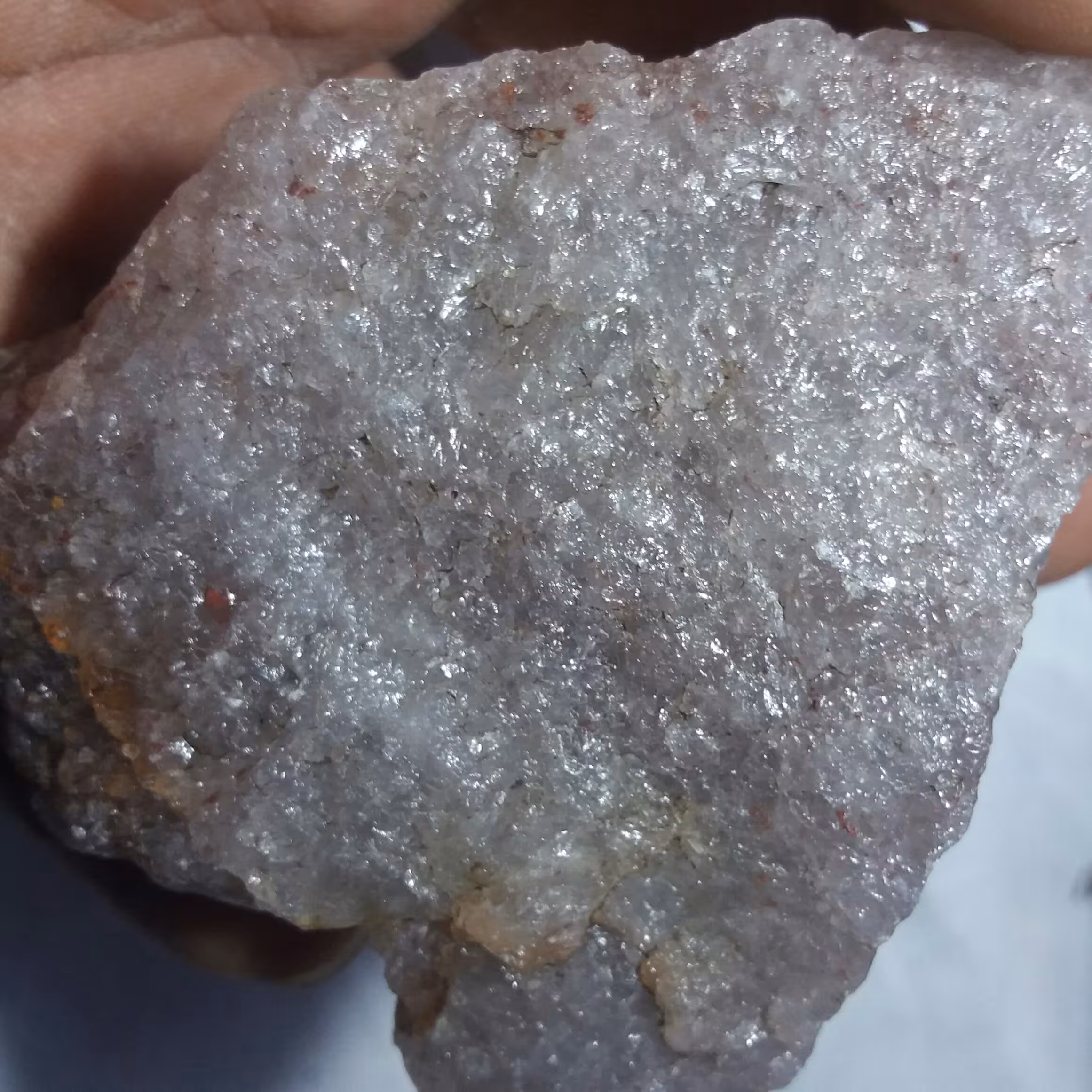 سنگ رز کوارتز درجه یک بار وزن 280 گرم 