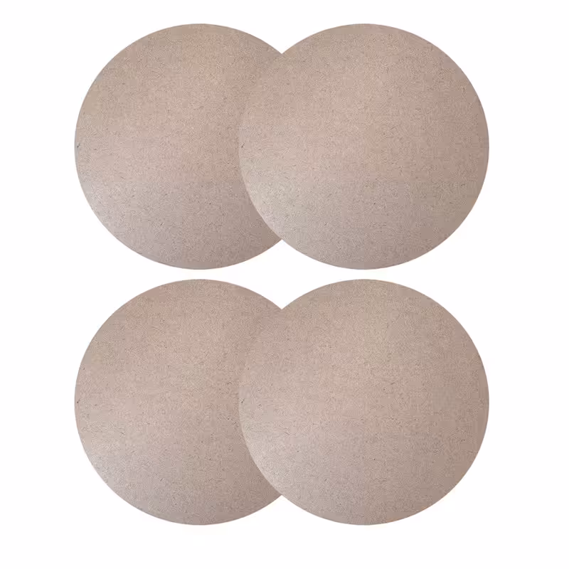 اسلایس چوبی مدل بیس خام ساعت cirrclle.25 بسته 4 عددی