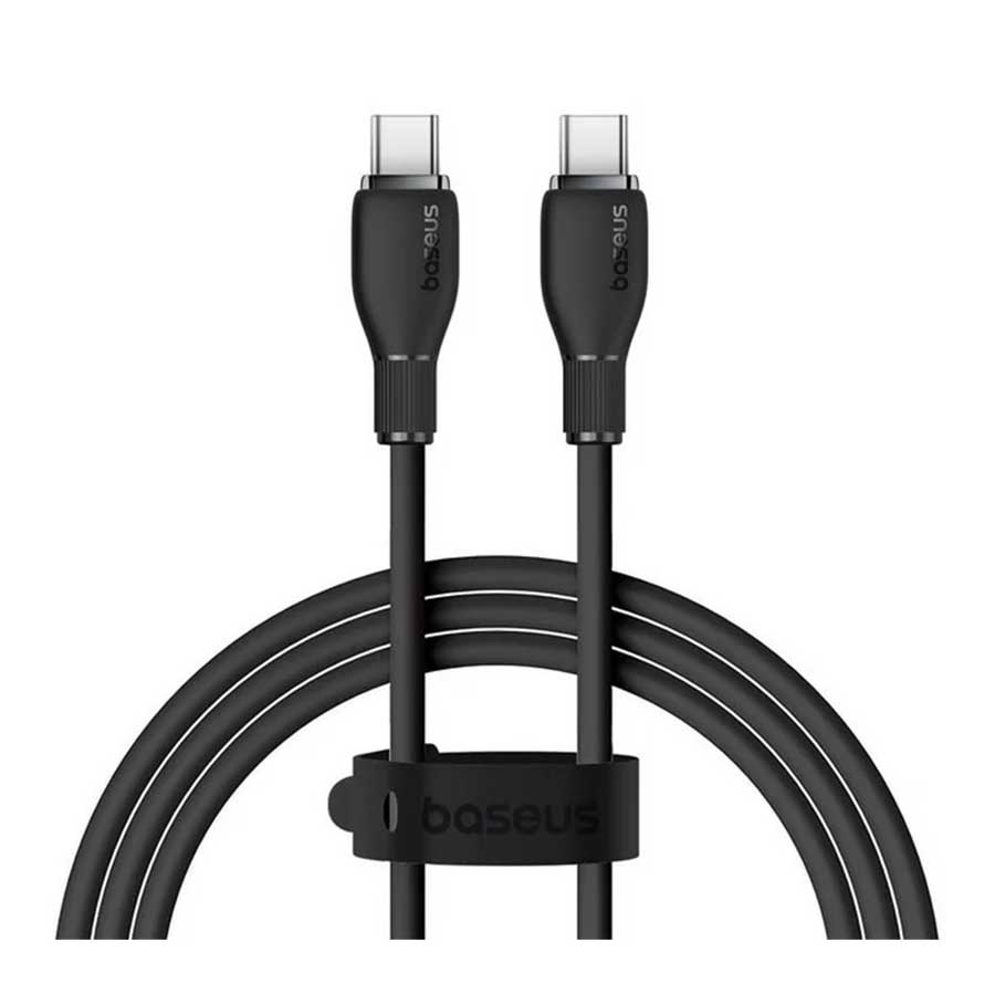 قیمت و خرید کابل تبدیل 1.2 متر USB-C به USB-C بیسوس مدل Pudding P10355702111-B1 | یاس ارتباط