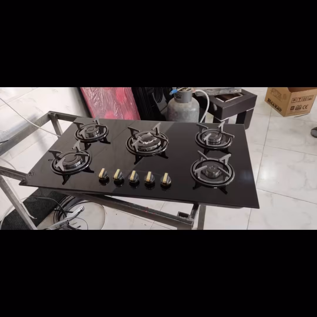 اجاق گاز صفحه ای شیشه ای و استیل تولیدی 