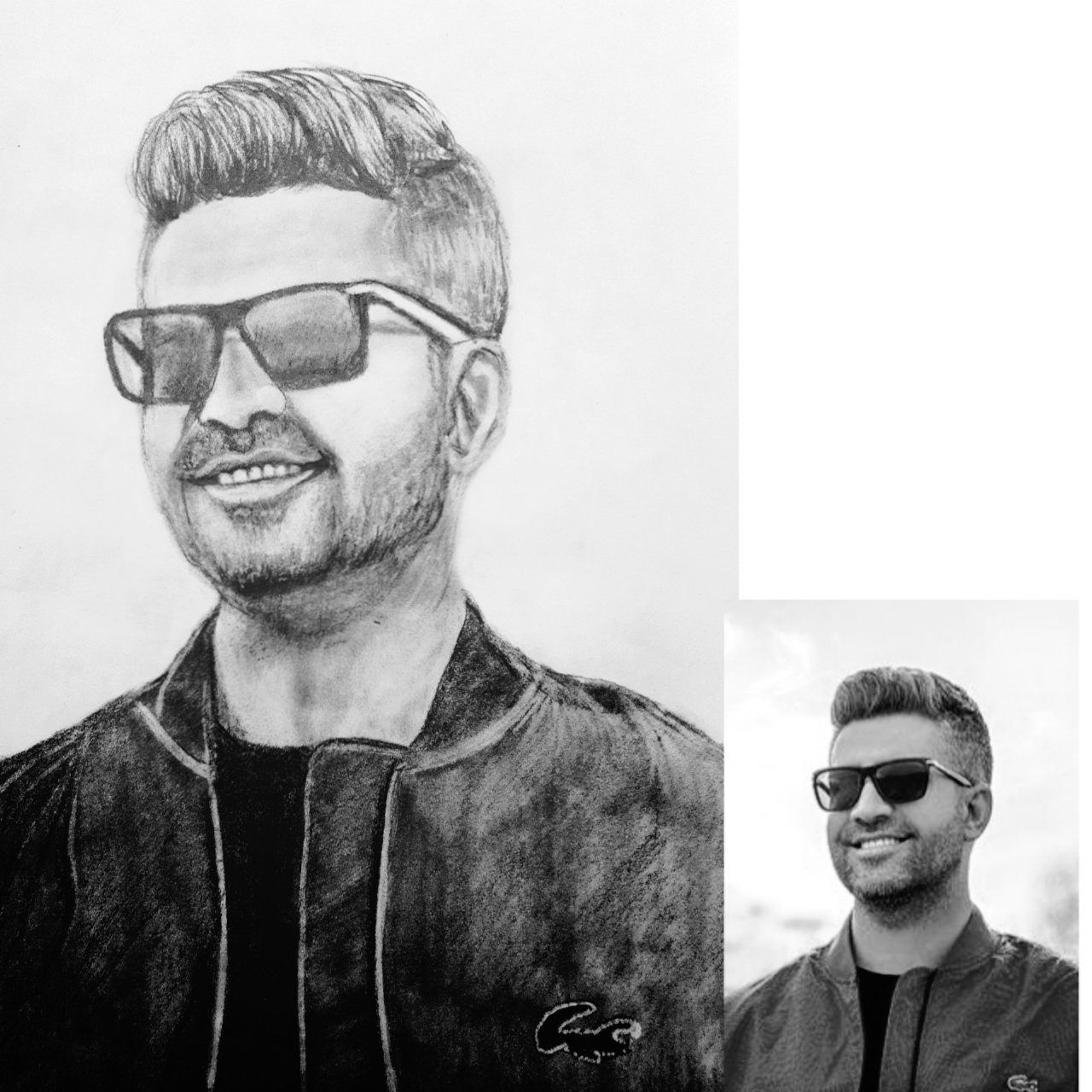 قبول   سفارشات    نقاشی     سیاه قلم    چهره