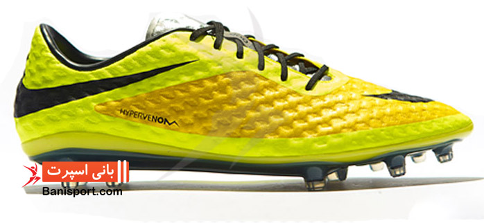 کفش فوتبال Nike hypervenom yellow 2014