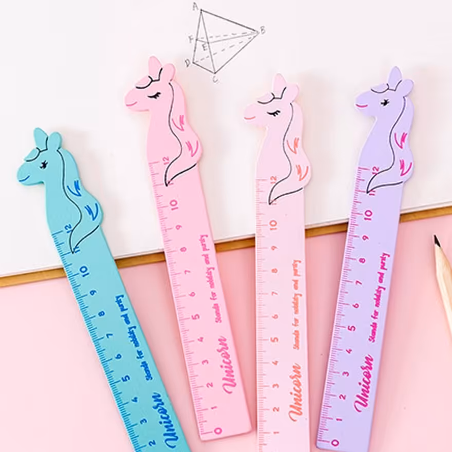 خط کش فانتزی طرح یونیکورن