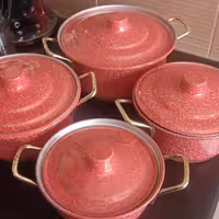 سرویس قابلمه رویی لعابدار ،4تیکه ،باظزفیت نهایت 2نفره