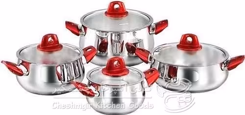 سرویس 8 پارچه قابلمه استیل کرکماز مدل رزا کد 1913