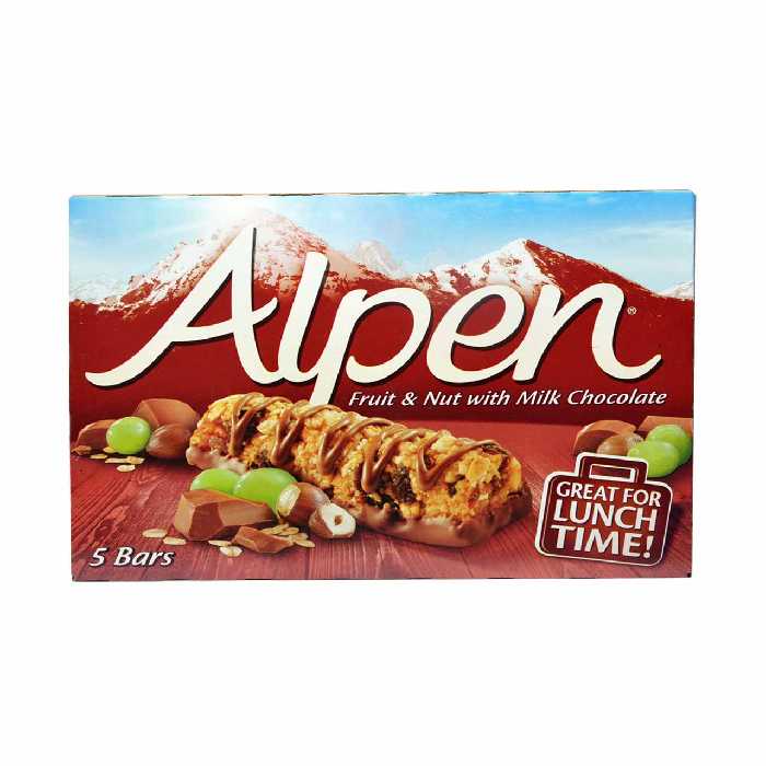 شکلات بار رژیمی شیر شکلات با فندوق و میوه آلپن - Alpen