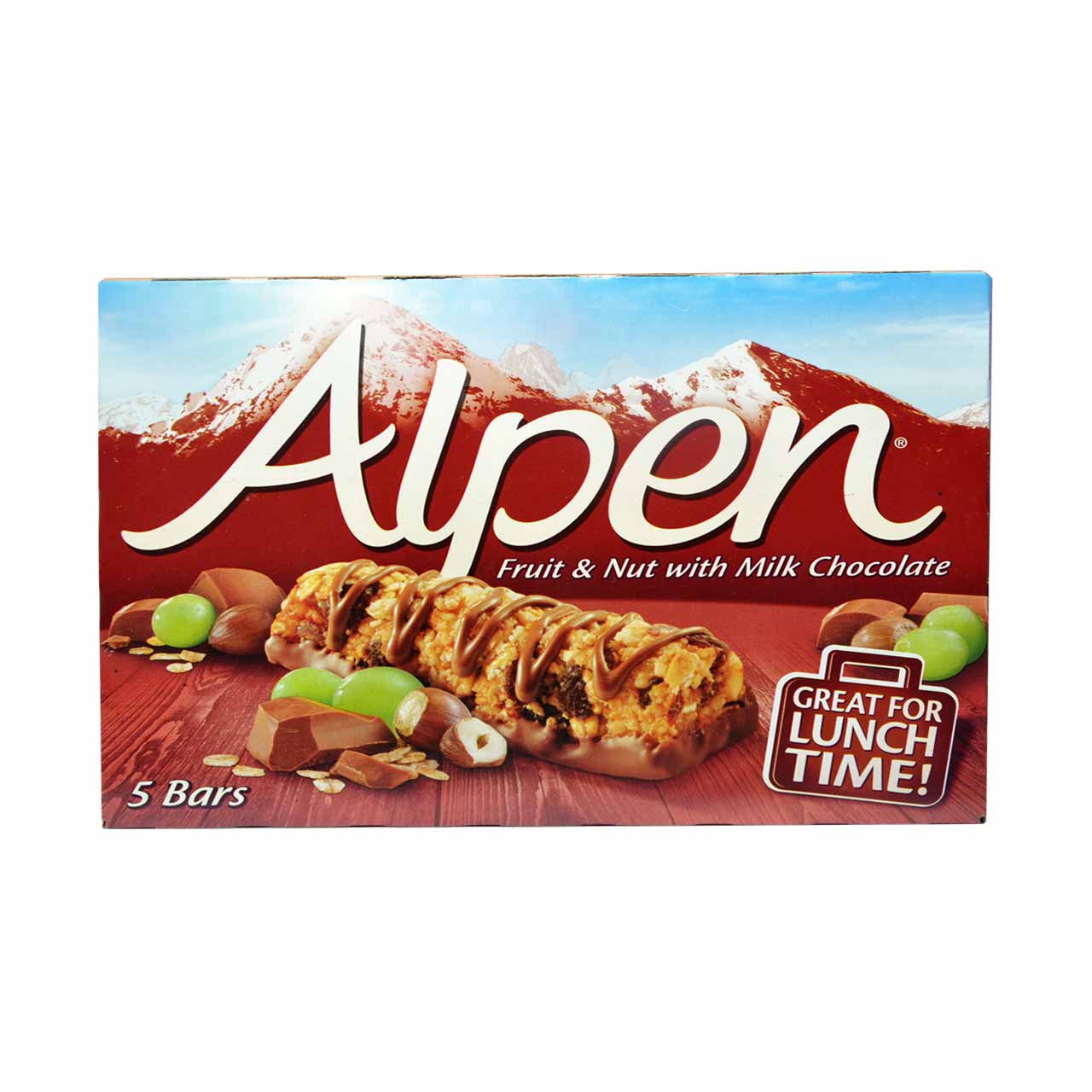 شکلات بار رژیمی شیر شکلات با فندوق و میوه آلپن - Alpen