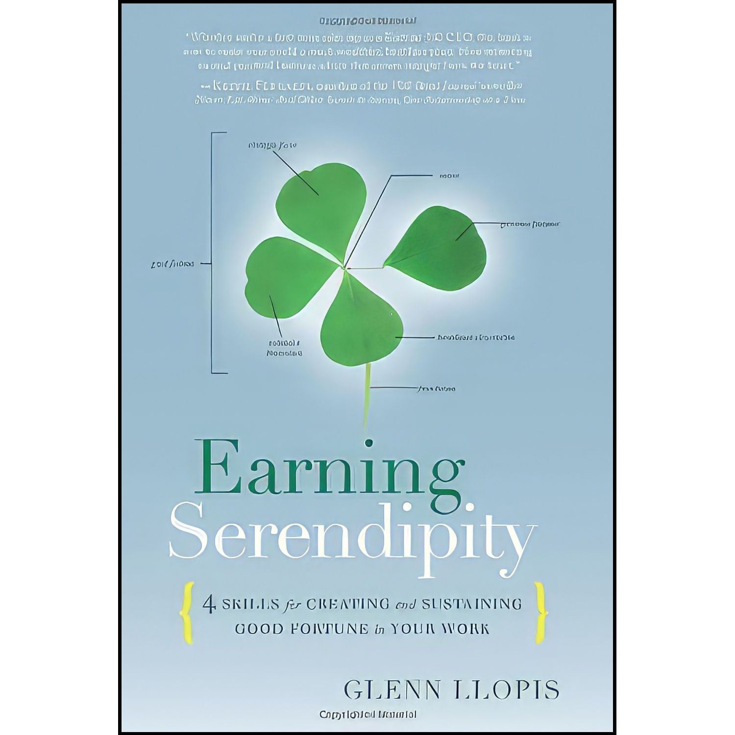 کتاب زبان اصلی Earning Serendipity اثر Glenn Llopis