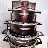 سرویس 8پارچه قابلمه سوپرگرانیتی لایف اسمایل