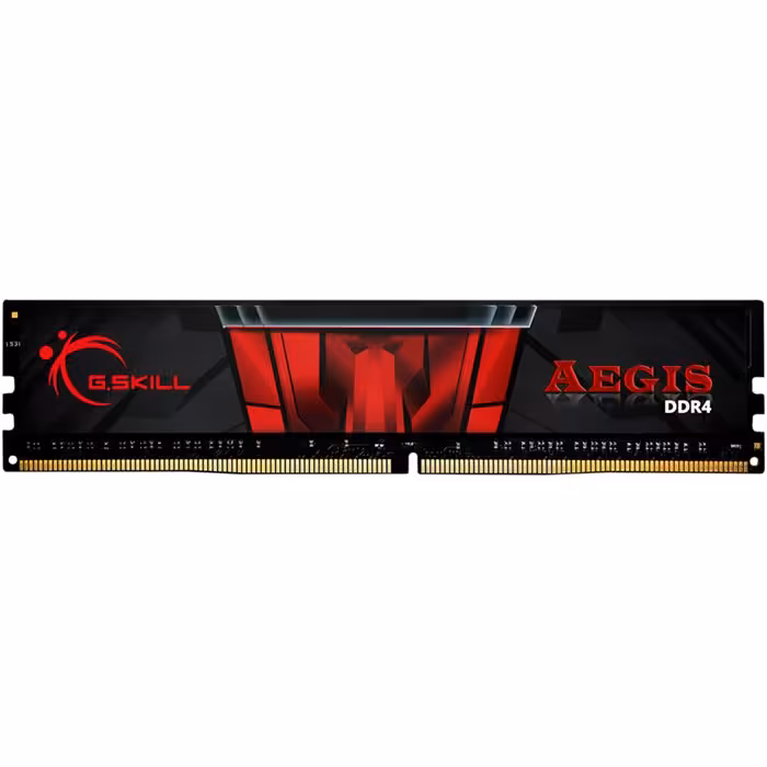رم کامپیوتر DDR4 تک کاناله 3200 مگاهرتز CL16 جی اسکیل مدل AEGIS ظرفیت 16 گیگابایت