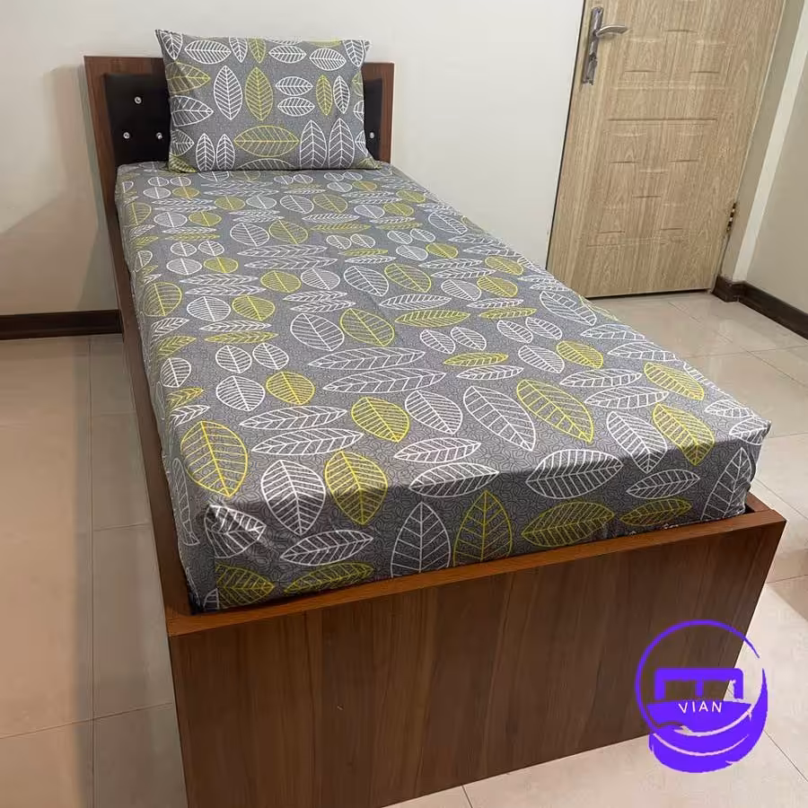 روتختی کشدار تکنفره مدل ماکائو (طوسی زرد) جنس تترون با عرض 120