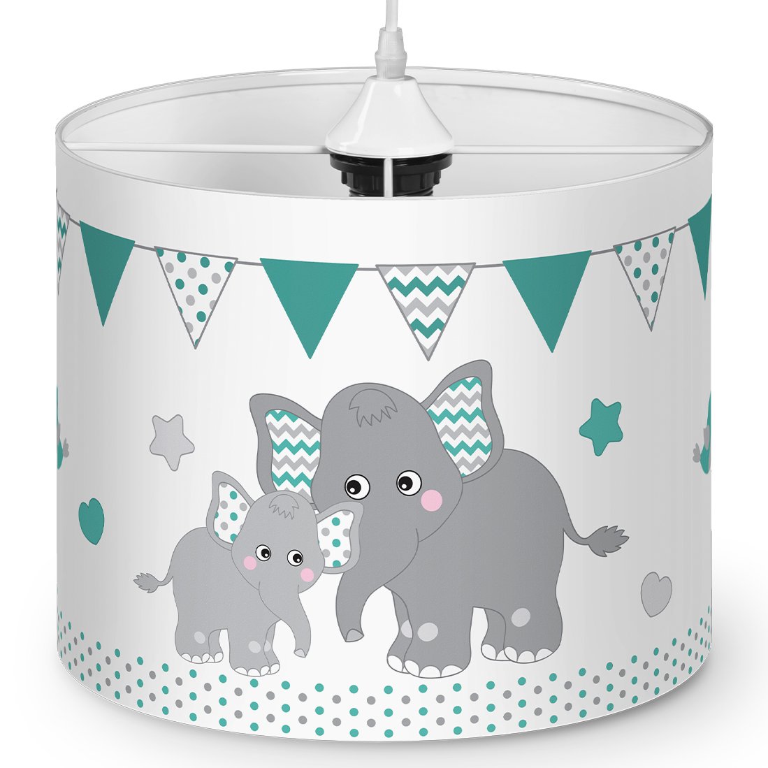 لوستر کودک   Mommy طرح فیل و پرچم کد 2024