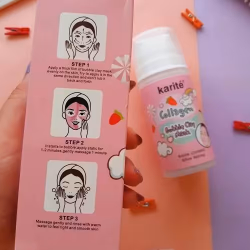 ماسک حباب آدامس  و خاک رس