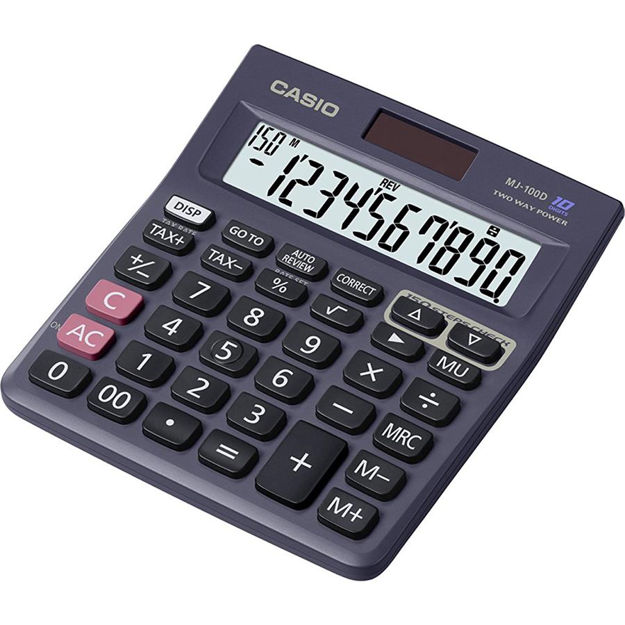 ماشین حساب رومیزی کاسیو مدل MJ-100D