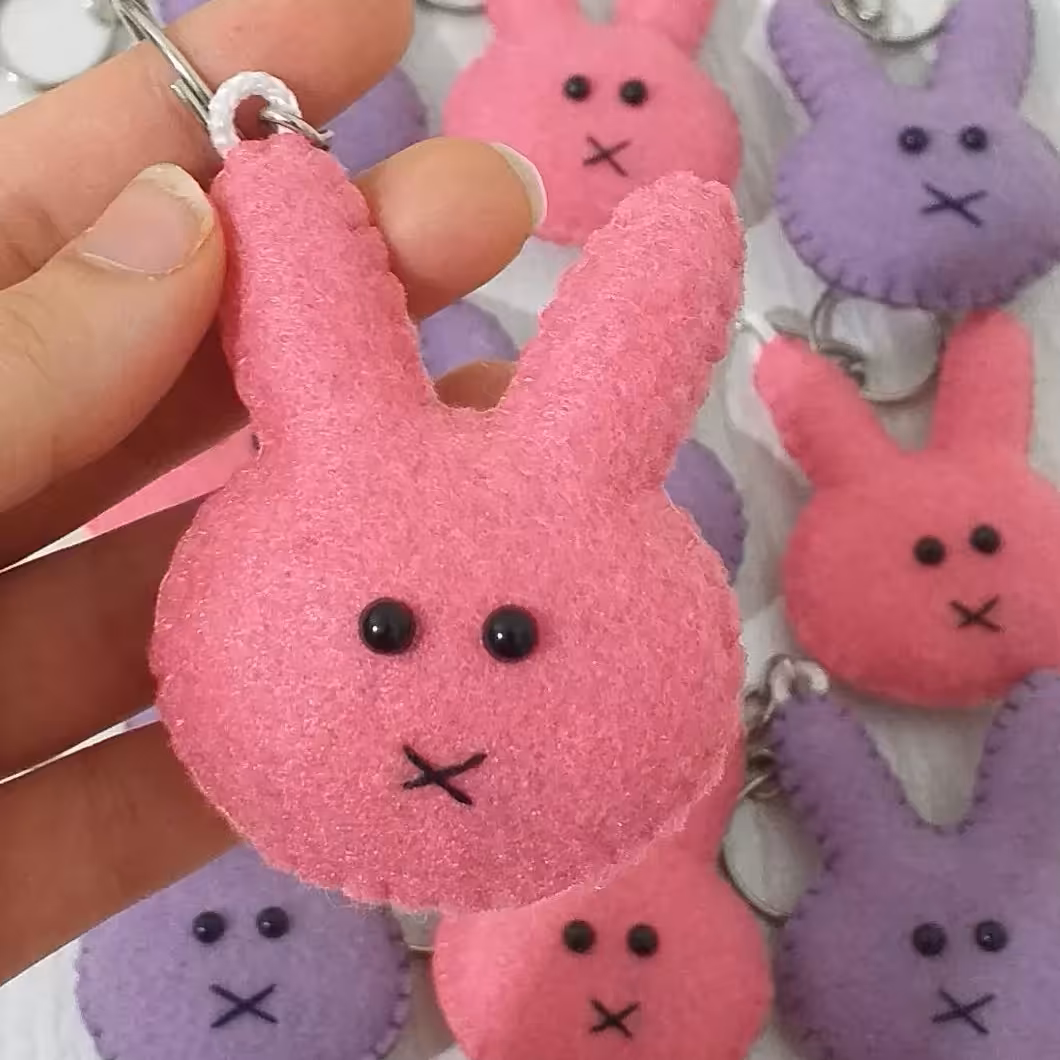 جاکلیدی و آویز خرگوش 