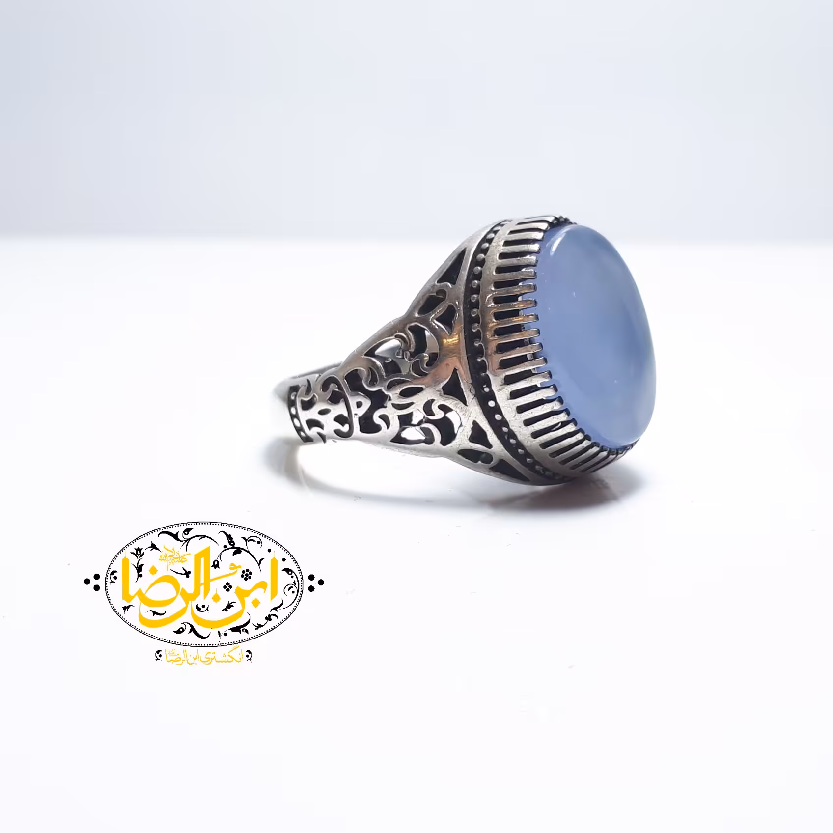 انگشتر عقیق کبود یمنی 