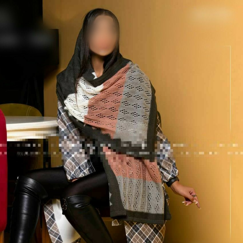 شال بافت سه رنگ