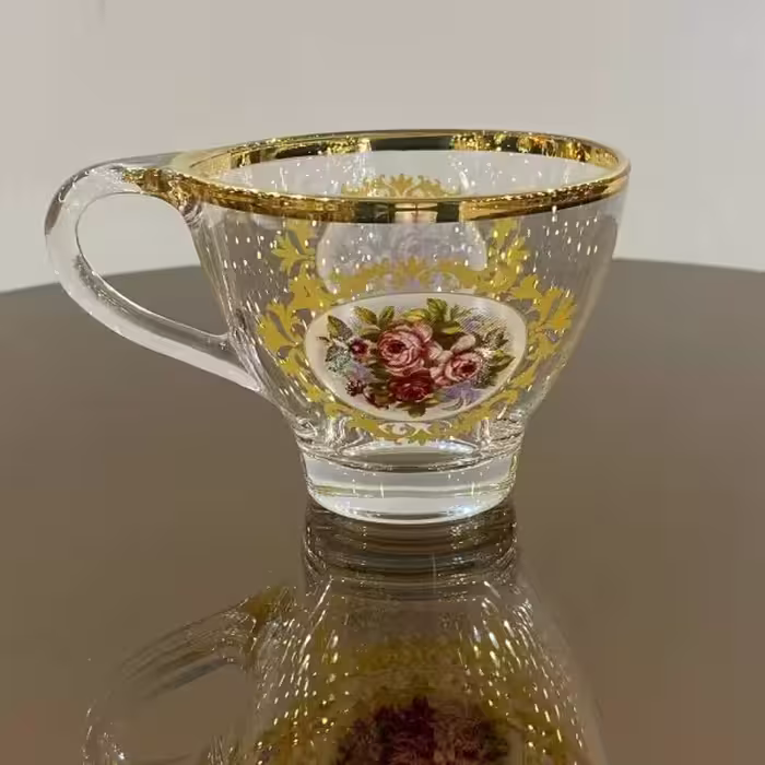 فنجان چای خوری طرح رز