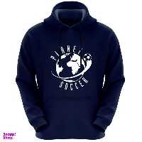 هودی مردانه طرح PLANET SOCCER کد F609 رنگ سرمه ای