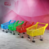 ماکت سبد خرید فروشگاهی پلاستیکی - سبد مگنت خوراکی - چرخ خرید-سبدچرخ دارخرید-سبد چرخ دار خوراکی-گلدونه