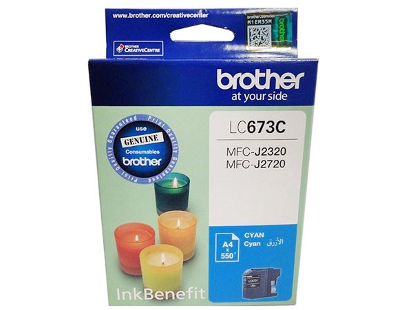 کارتریج جوهر افشان آبی برادر مدل LC673C