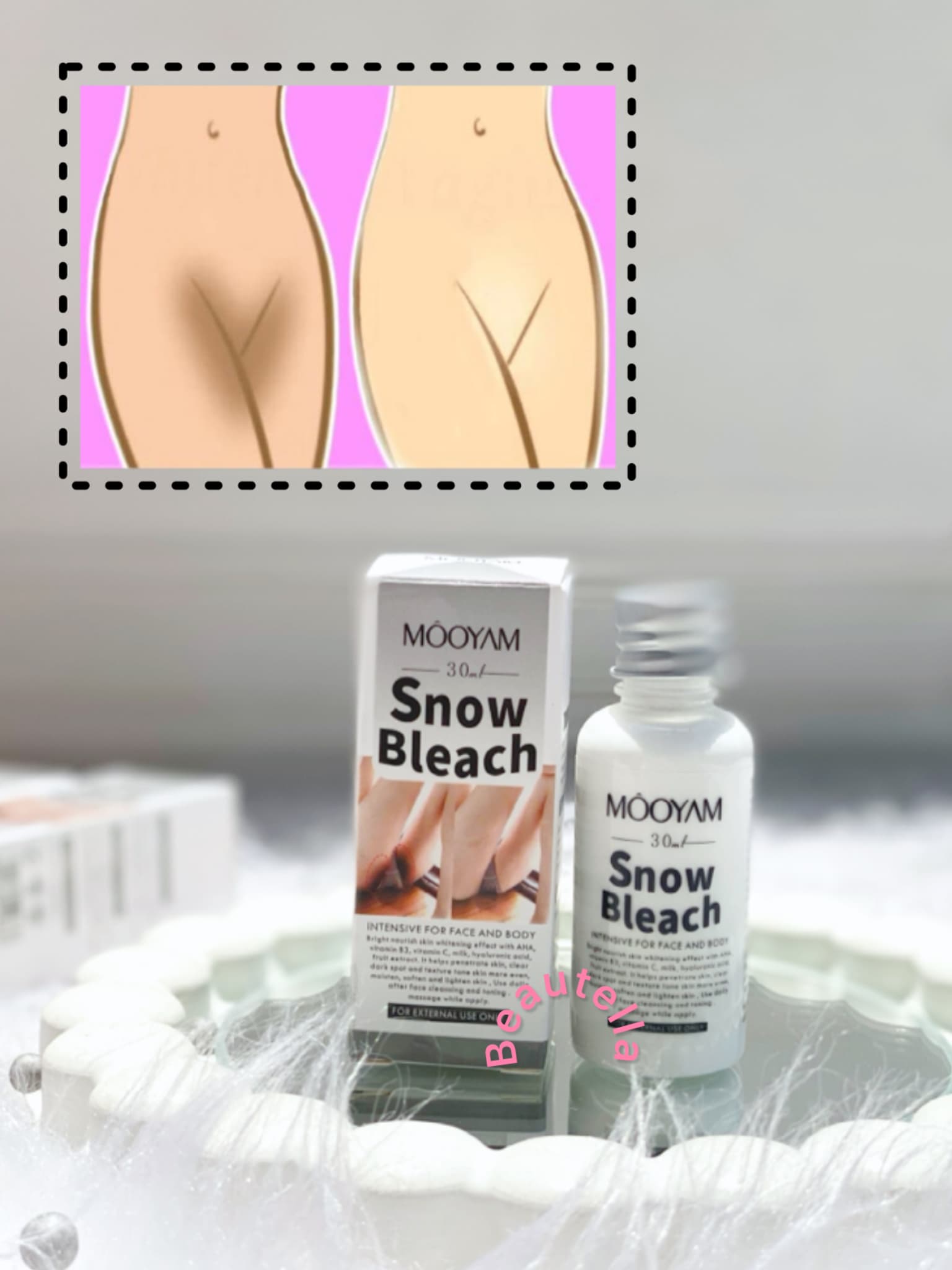 کرم سفید کننده معروف به برف بدن Snow Bleach | بیوتلا
