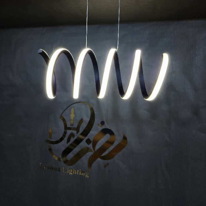 لوستر فنری  چهار حالته دارای ریموت کنترل دیمردار و اپلیکیشن موبایل