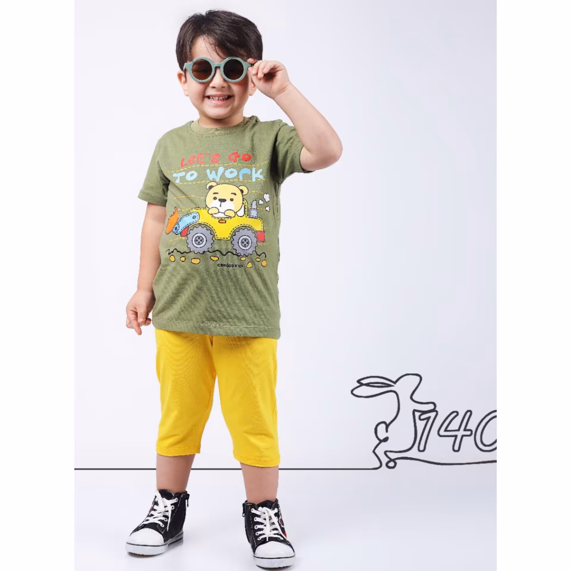 تیشرت شلوارک پسرانه تراکتور سایز40(ارسال رایگان)