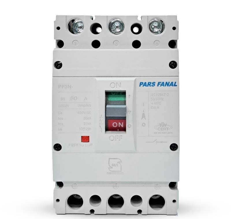 کلید اتوماتیک کامپکت پارس فانال 125 آمپر Fix با مدل PF3N