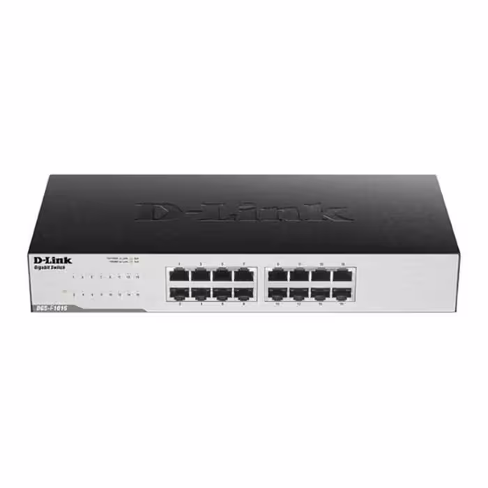 قیمت و خرید سوییچ 16 پورت گیگابیت و دسکتاپ دی لینک مدل DGS-F1016 | یاس ارتباط