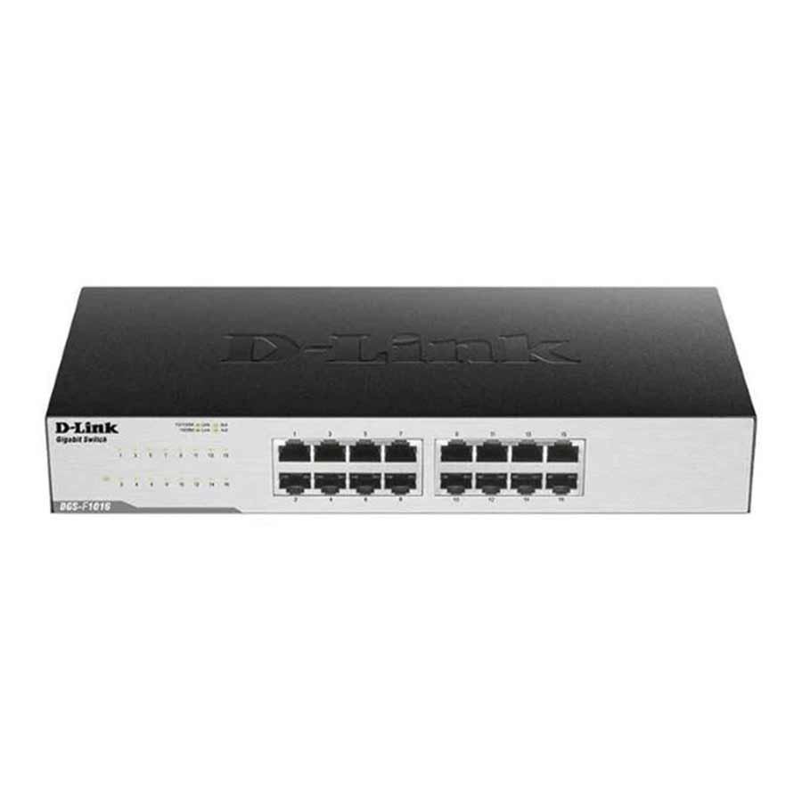 قیمت و خرید سوییچ 16 پورت گیگابیت و دسکتاپ دی لینک مدل DGS-F1016 | یاس ارتباط