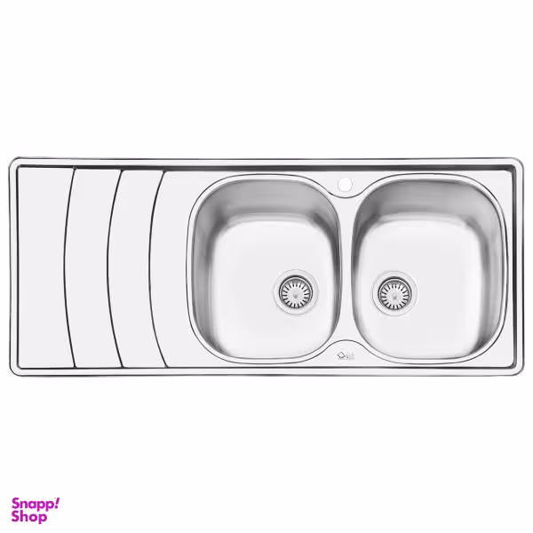 سینک ایلیا استیل مدل 2044R توکار سایز 50 × 120 سانتی متر