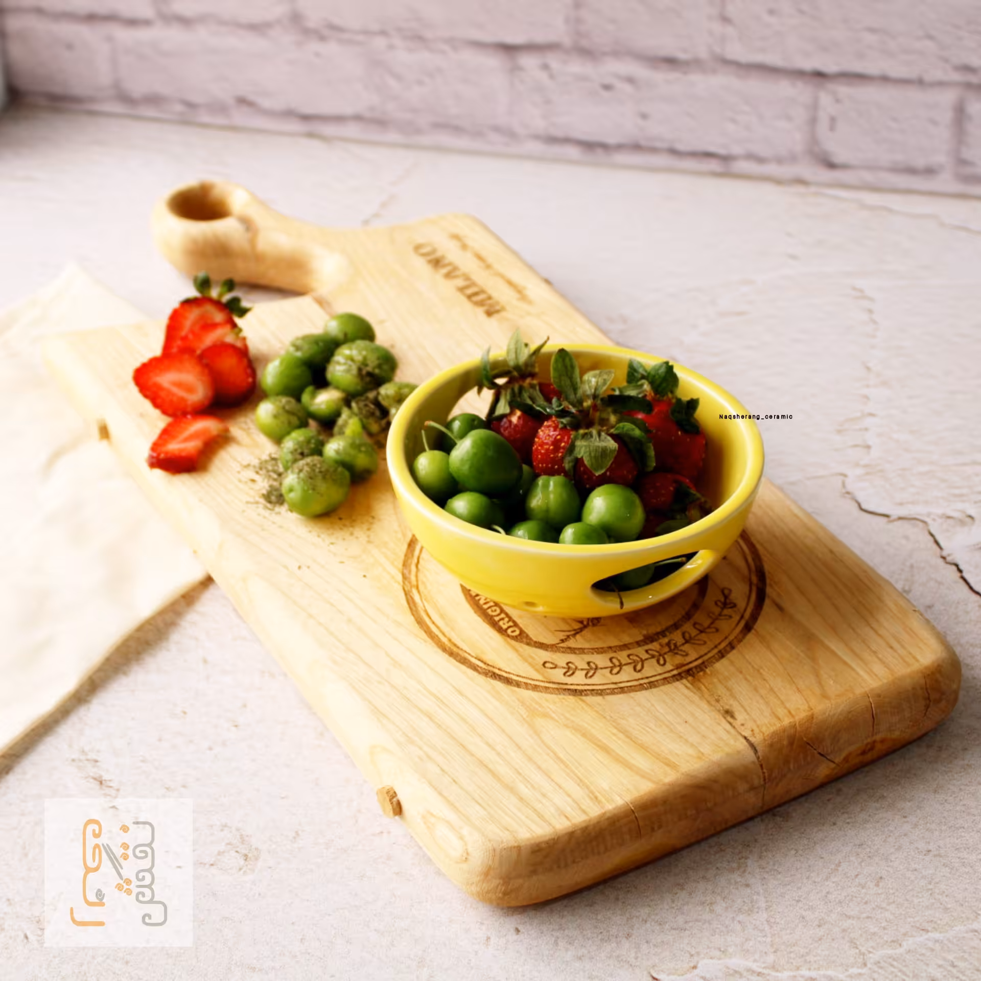 سبد و آبکش سرامیکی