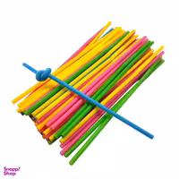 نی یکبار مصرف مدل as 005 بسته 100 عددی چند رنگ