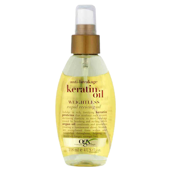 روغن مو او جی ایکس مدل keratin حجم 118 میلی لیتر