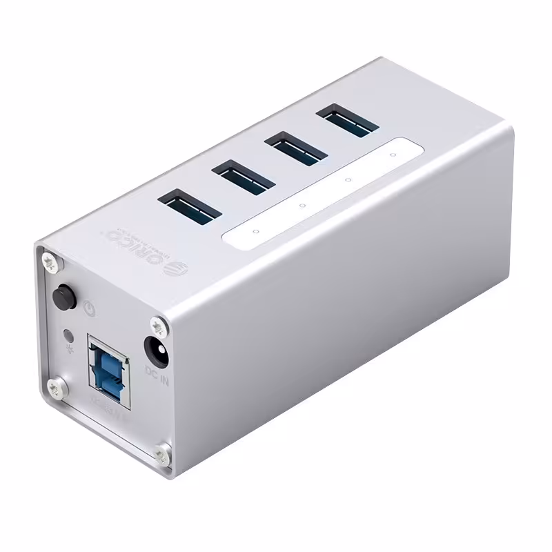 هاب 4 پورت USB 3.0 آداپتور دار اوریکو A3H4-U3-NBC