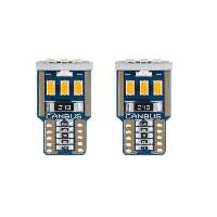 لامپ خودرو نارنجی LED تزئینی T10 15SMD 4014 CANBUS 12V DOUBLE LAAM863 Space
