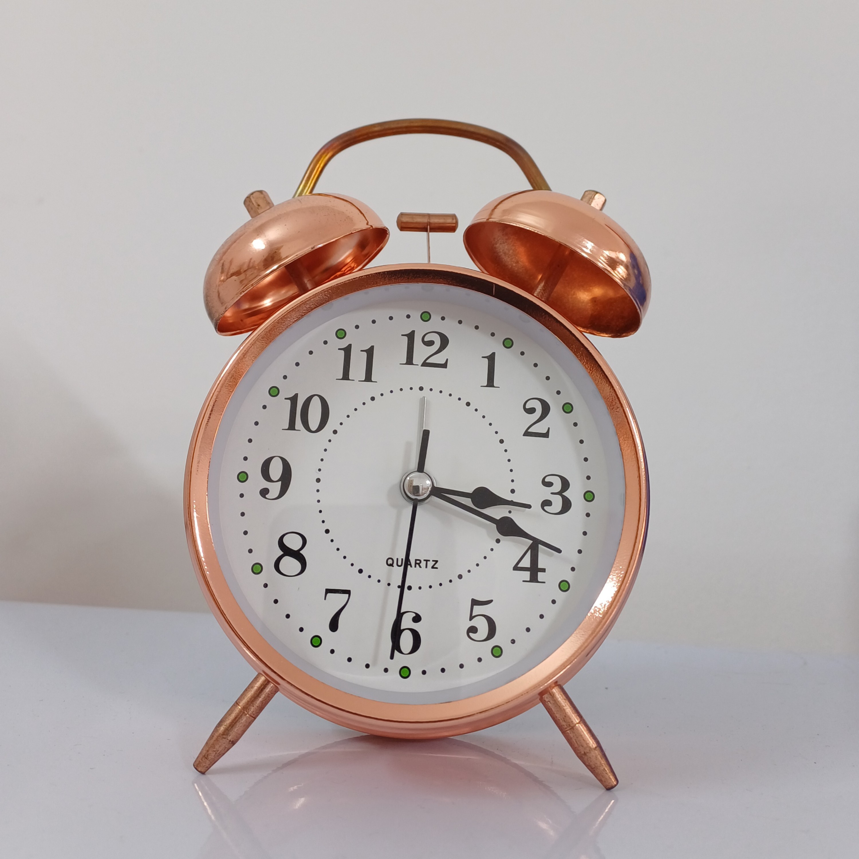  ساعت مسی رنگ آلیاژ  آبکاری شده   (سایز بزرگ) شیک و زنگ دار