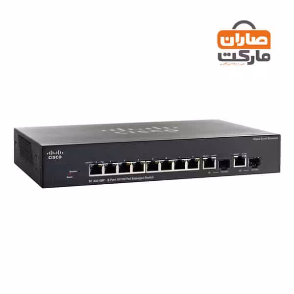سوئیچ شبکه 8 پورت POE سیسکو مدل SF302-08P
