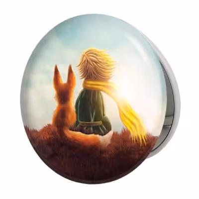 آینه جیبی خندالو طرح شازده کوچولو مدل تاشو کد 1829