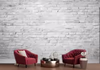 پوستر دیواری دیوار آجری سفید HQ-1838