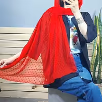 شال اشکی منگوله دار