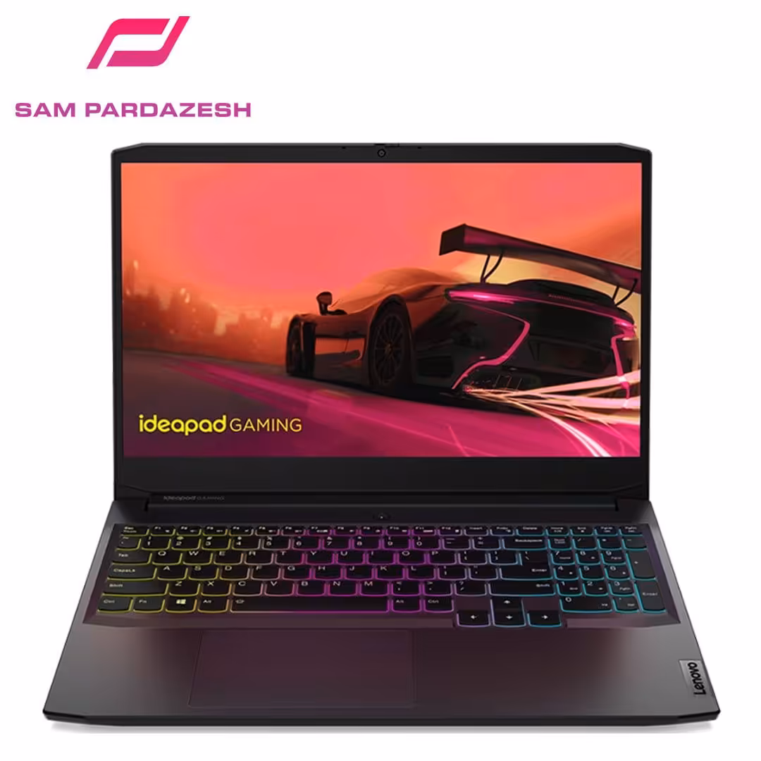 لپ تاپ گیمینگ لنوو 15.6 اینچی IdeaPad Gaming 3 Ryzen 5 5600H 16GB 512GB SSD RTX3050 4GB | سام پردازش