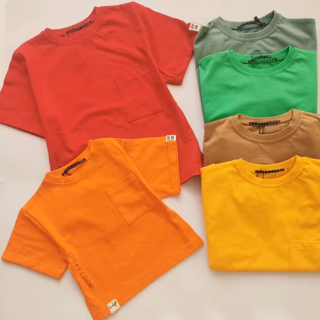 تیشرت تک اسپورت شیک و جذاب مناسب حدود سنی 9 ماه تا 9 سال رنگبندی عالی و شاد کیفیت تضمینی 