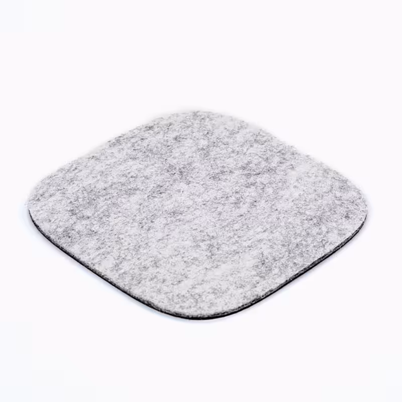 زیرلیوانی نمدی-چرمی لمومیز سایز 10 در 10 (روشن)