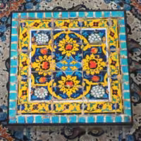 جعبه دمنوش سنتی ضد آب مربعی 25در25 طرح 6