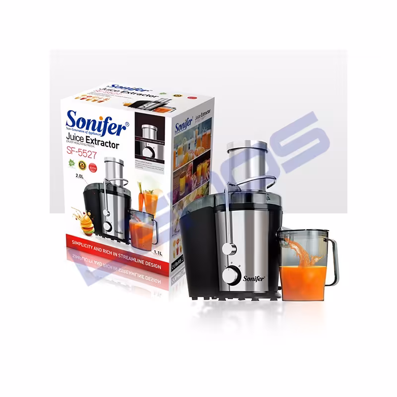 آبمیوه گیر تک کاره سونیفر مدل SF-5527 مجهز به آسیاب و خردکن